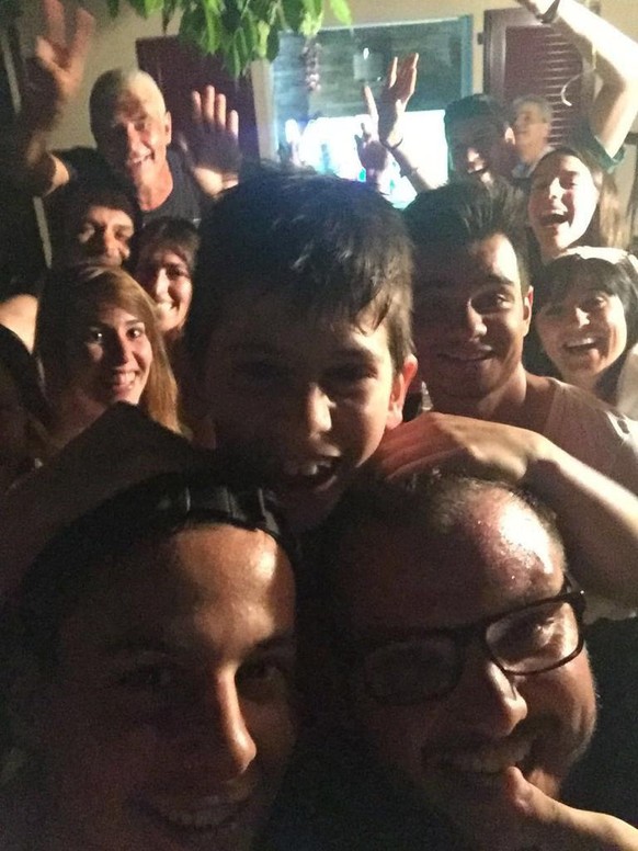 Le selfie familial du 10 juillet 2016 après la victoire contre la France