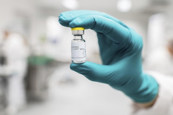This July 2020 photo provided by Johnson &amp; Johnson shows a vial of the COVID-19 vaccine in Belgium. The nation is poised to get a third vaccine against COVID-19, but health officials are concerned ...