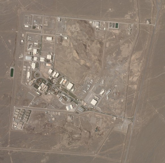 This satellite photo from Planet Labs Inc. shows Iran&#039;s Natanz nuclear facility on Wednesday, April 7, 2021. Iran&#039;s Natanz nuclear site suffered a problem Sunday, April 11, involving its ele ...