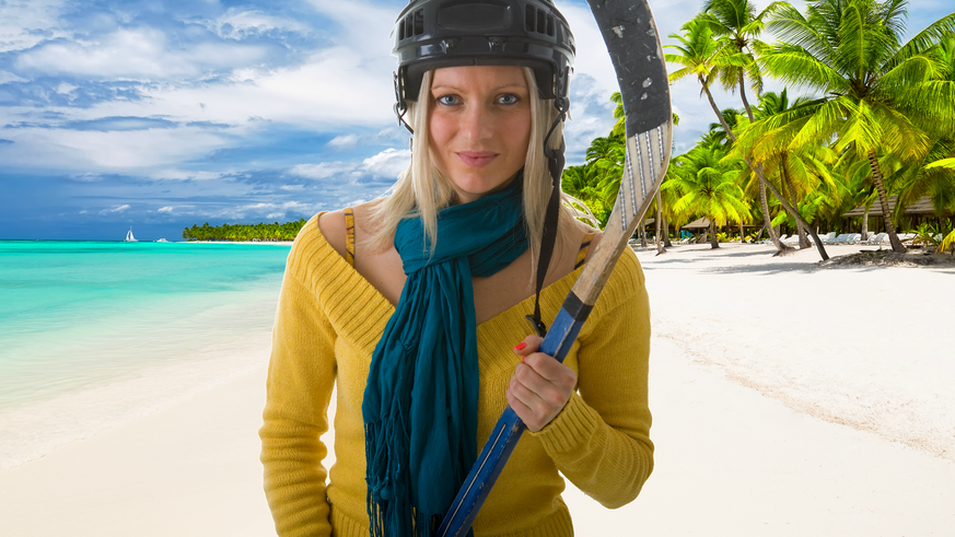 Dein Hockey-Zeug an den Strand mitnehmen? Musst du nicht. Es läuft genug für deinen benötigten Hockey-Fix.
