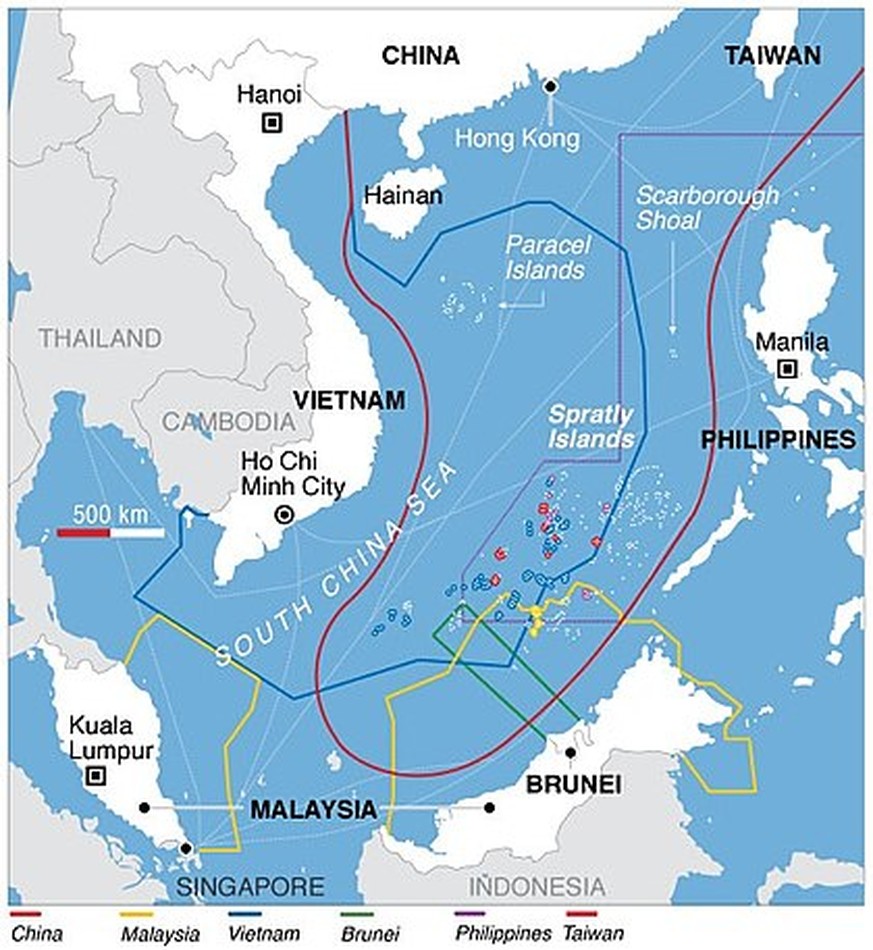 Territoriale Ansprüche im Südchinesischen Meer