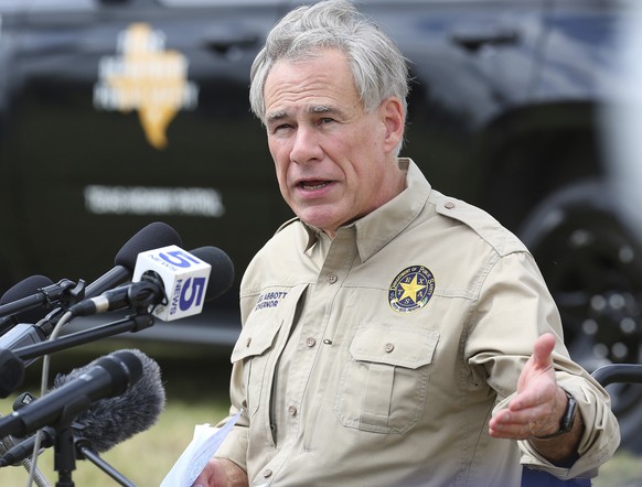 Texas Gov. Greg Abbott speaks on the topic of illegal immigration during a press conference on the border at Anzalduas Park, Tuesday, March 9, 2021, in Mission, Texas. (Joel Martinez/The Monitor via A ...