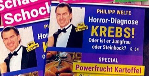 Auch Böhmermann garantiert den Wahrheitsgehalt seines Klatschheftchens «Freizeit Magazin Royale» ... Hier Philipp Weltes Headline.
