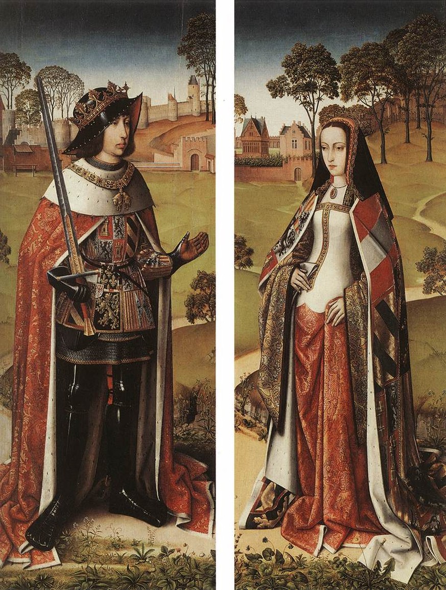 Philipp I. mit seiner Ehefrau Johanna I., der Wahnsinnigen.&nbsp;