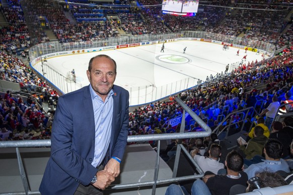 Gian Gilli, General Secretary IIFH 2020, during the semifinal game between Russia and Finland, at the IIHF 2019 World Ice Hockey Championships, at the Ondrej Nepela Arena in Bratislava, Slovakia, on S ...