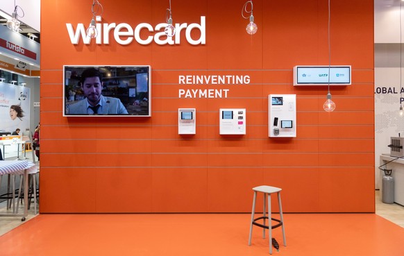 epa08496195 (FILE) - The stand of the financial services company Wirecard at the International Travel Trade Show (ITB), in Berlin, Germany, 06 March 2019 (reissued 19 June 2020). According to reports, ...