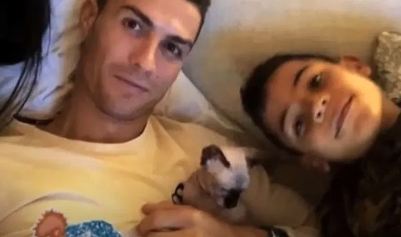 Ronaldo mit dem jungen Pepe und Sohn Cristianinho.