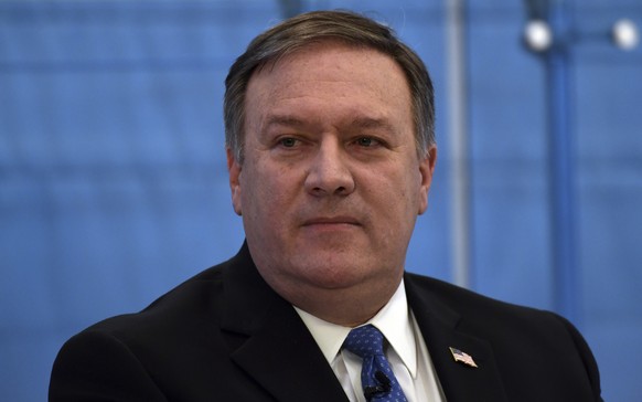 CIA Director Mike Pompeo listens to a question during and event on intelligence issues at the American Enterprise Institute in Washington, Tuesday, Jan. 23, 2018. (AP Photo/Susan Walsh)