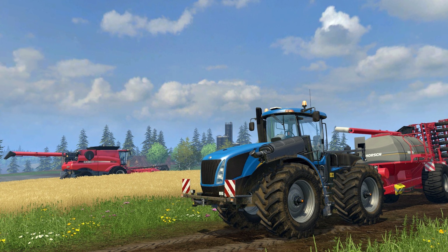 Der «Landwirtschafts-Simulator 2015» erfreut sich in der Schweiz grosser Beliebtheit.