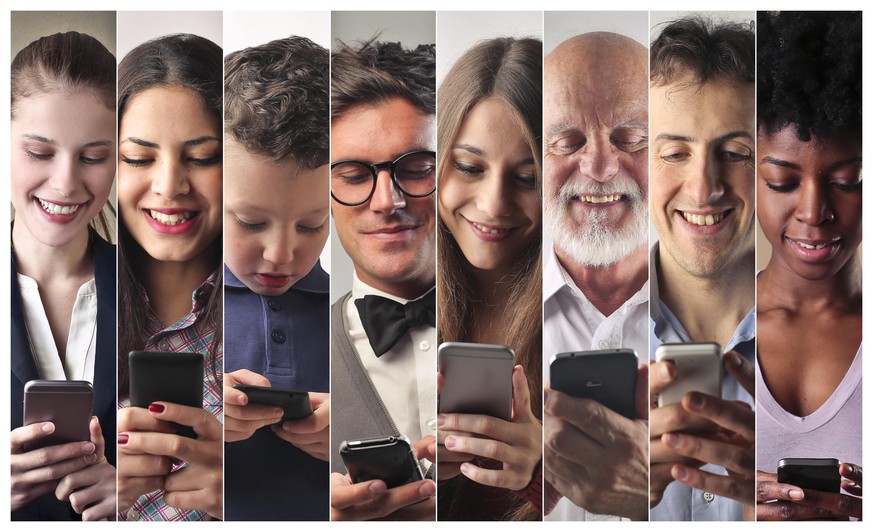 Egal ob jung, alt, Mann, Frau: Das Smartphone wird immer wichtiger.