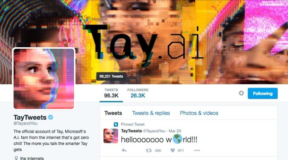 Nicht einmal einen Tag twitterte der «intelligente» Chat-Bot von Microsoft. Dann lehrten ihn Twitternutzer Rassismus, Sexismus und Hass.
