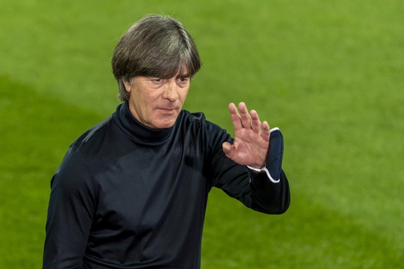 Germany&#039;s head coach Jogi Loew prior to the UEFA Nations League group 4 soccer match between Switzerland and Germany at the St. Jakob-Park stadium in Basel, Switzerland, on Sunday, September 6, 2 ...