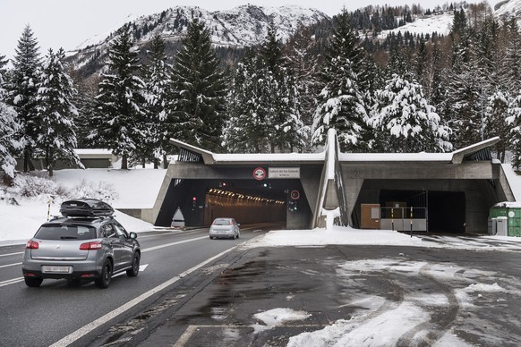 Das Südportal des Gotthard-Tunnels.
