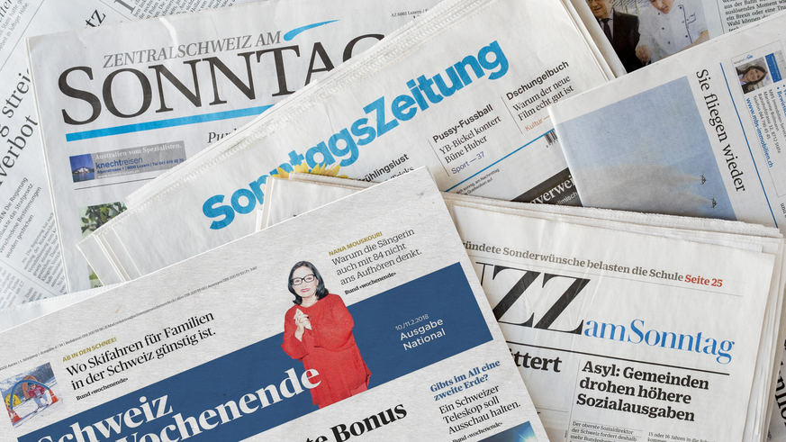 Teaserbild &quot;Das schreiben die Sonntagszeitungen&quot; Sonntag, Sonntagszeitung, Sonntags Zeitung, Schweiz am Wochenende