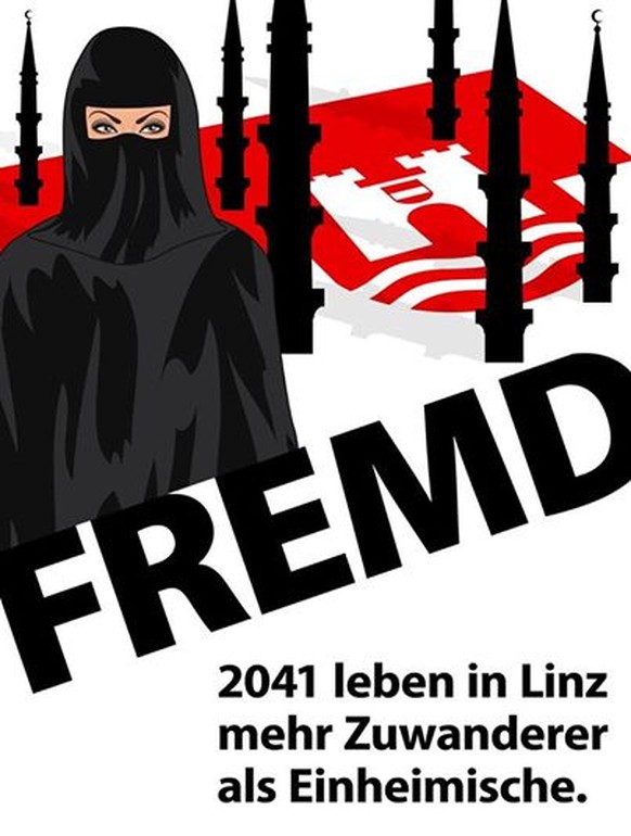 Sujet des Plakats der FPÖ Linz&nbsp;