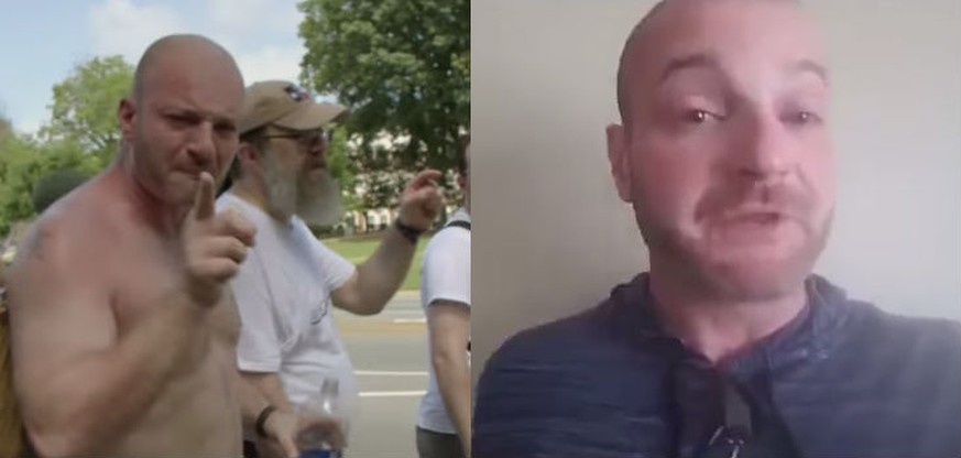 Der Neonazi Chris Cantwell im «Vice»-Film «Charlottesville – Race and Terror» und Tage später den Tränen nahe in seiner Videobotschaft.