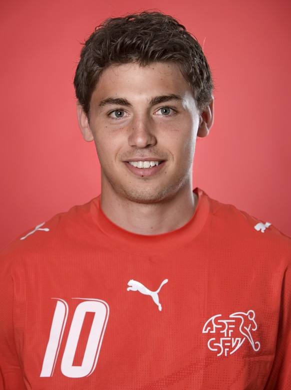 Portrait von Gianluca Frontino, Spieler der Schweizer U19-Fussball-Nationalmannschaft, aufgenommen am 30. Juli 2007 in Langenthal. (KEYSTONE/Martin Ruetschi)