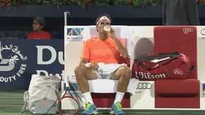 Roger Federer kommt gegen Michail Juschni kaum ins Schwitzen.&nbsp;