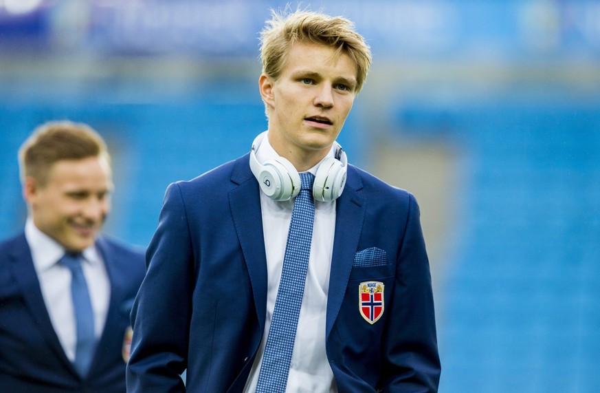 Norway&#039;s Martin Odegaard before the friendly soccer match between Norway and Finland at Ullevaal Stadium in Oslo, March 29, 2016. REUTERS/Vegard Wivestad Grott/NTB ScanpixATTENTION EDITORS - THIS ...