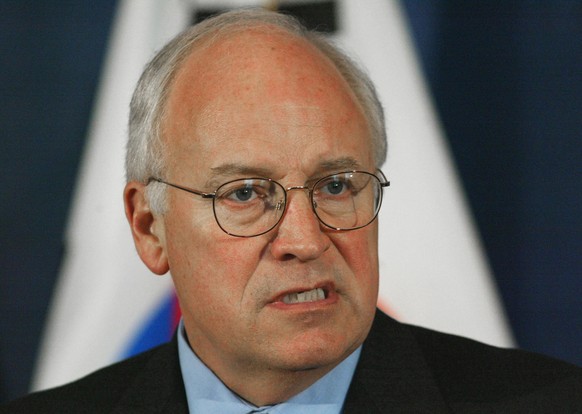 Vice President Dick Cheney speaks during an award ceremony for Korean War veterans, Thursday, July 25, 2002 in Washington. (AP Photo/Ron Edmonds)