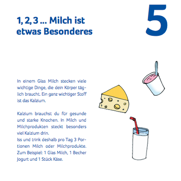 Swissmilk informiert die Primarschüler in einer Broschüre über die Milch.