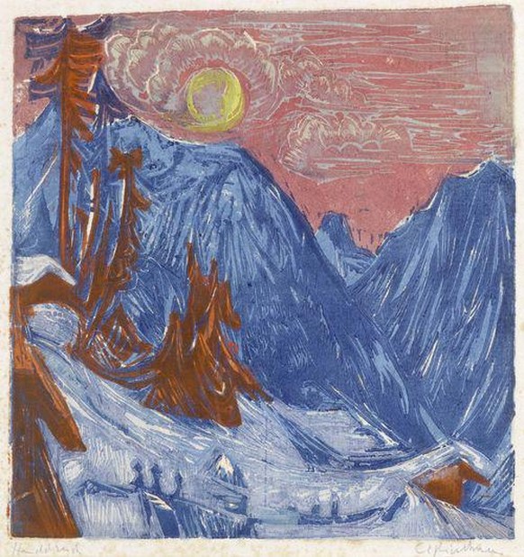 Ernst Ludwig Kirchner Wintermondnacht