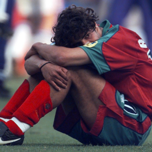 Wieder gescheitert: Portugals Rui Costa nach dem Ausscheiden.
