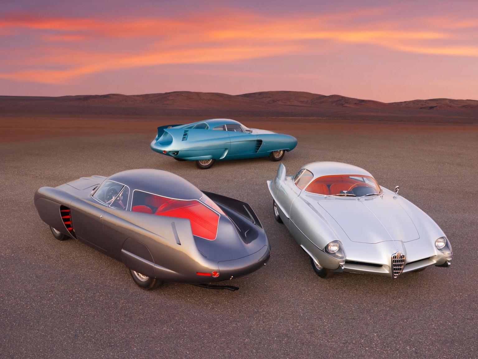 BAT cars alfa romeo Berlina Aerodinamica Tecnica (B.A.T.) concept vehicles, designed by Franco Scaglione and produced by the coachbuilder Bertone — will be part of Sotheby’s upcoming contemporary art  ...