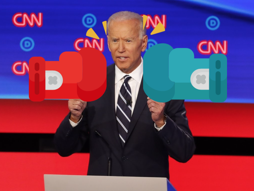 Musste hart einstecken währen der TV-Debatte der Demokraten: Der ehemalige Vizepräsident der USA, Joe Biden.