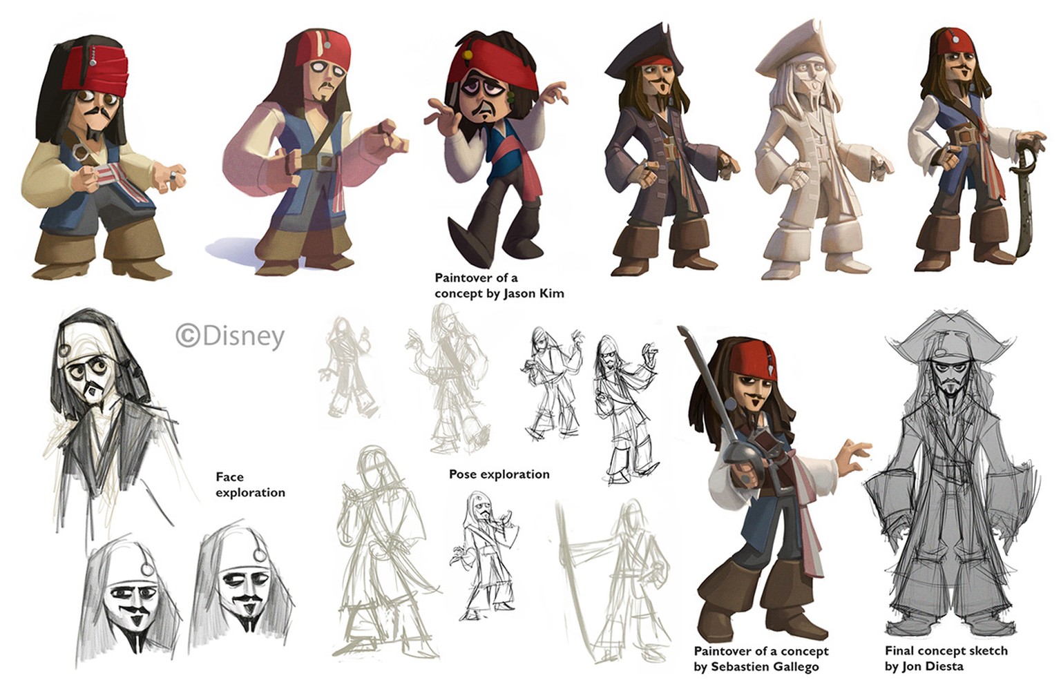 Konzept-Zeichnungen zu «Pirates of the Caribbean».