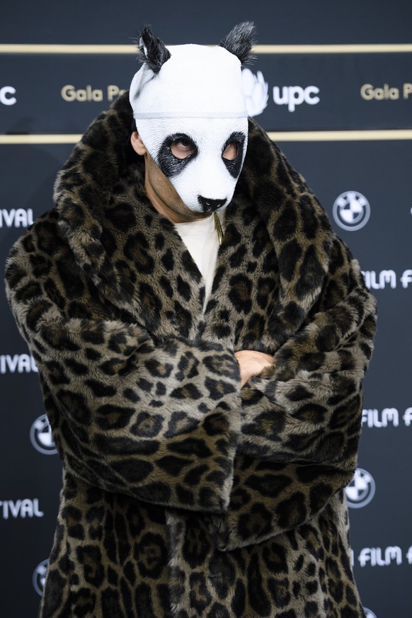 German Rap-Musician Carlo Waibel better known as &quot;Cro&quot; on the Green Carped before the Award Night of the Zurich Film Festival (ZFF) in Zurich, Switzerland, Saturday, October 1, 2016. The fes ...