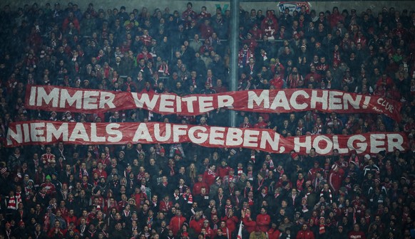 Fan-Support für den bedauernswerten Holger Badstuber.