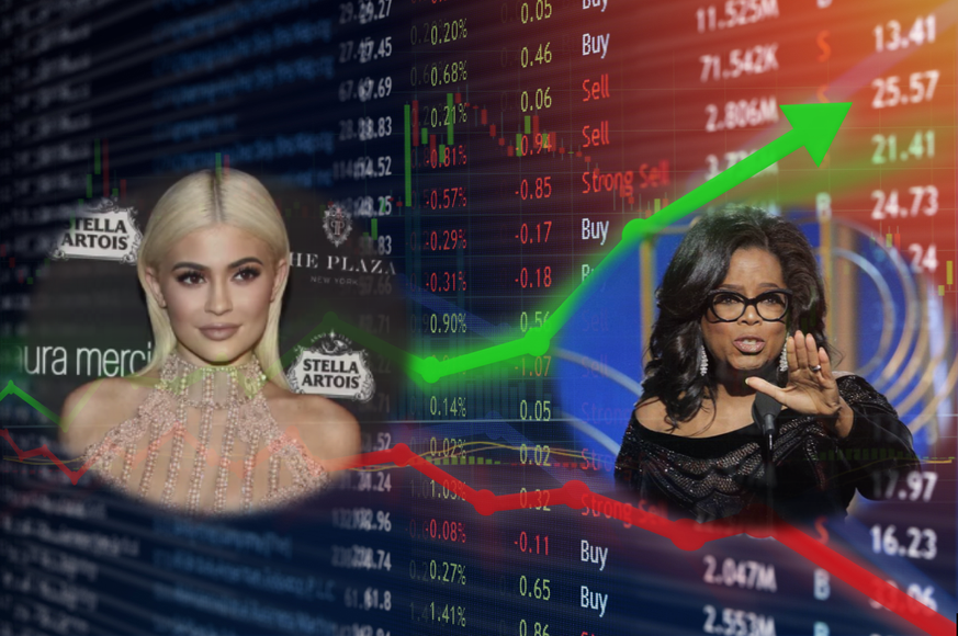 Kylie Jenner und Oprah Winfrey lassen Aktien auf- und absteigen.&nbsp;