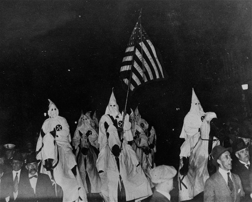 Einflussreiche Organisation: Berittene Parade des Klans 1923 in Tulsa, Oklahoma.