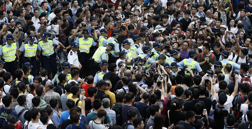 Seit Tage geraten Demonstranten und Polizisten in Hongkong immer wieder aneinander.