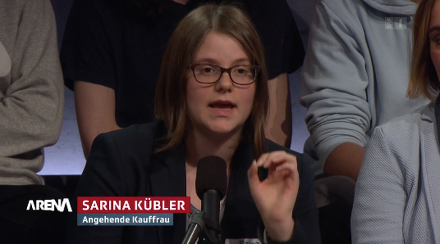 Sarina Kübler nimmt gerade den ultrakonservativen Marco Giglio auseinander.