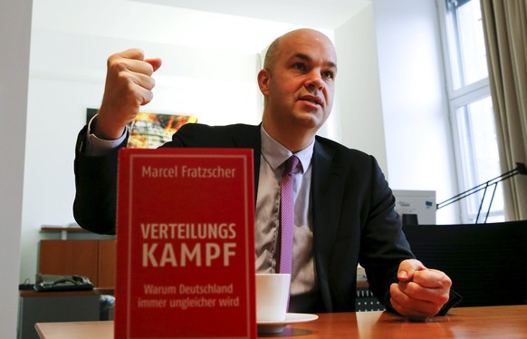 Marcel Fratzscher, president of the German Institute for Economic Research (DIW), introduces his new book &quot;The Distribution Battle - Why Inequality in Germany is Rising&quot; as he speaks during  ...