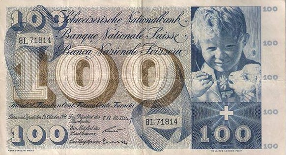 100er Note aus der Serie von 1956.