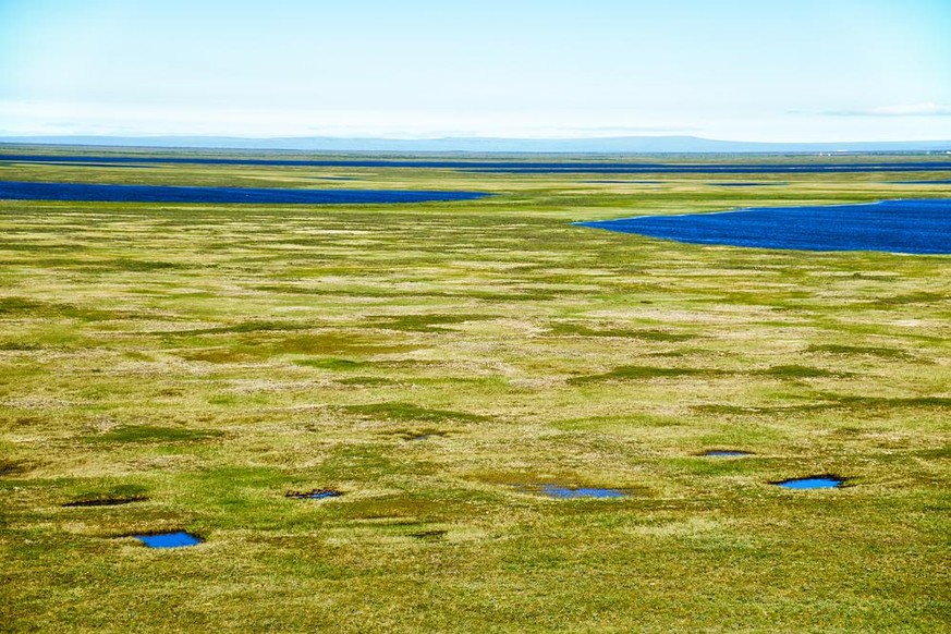 thermokarst sibirien tundra permafrost schmelzen symbolbild