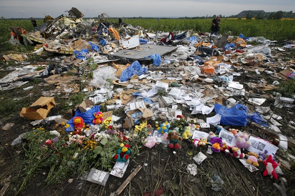 Gedenkstätte an der Absturzstelle: Am 17. Juli ist es ein Jahr her, dass 298 Menschen beim Abschuss einer Boeing 777 getötet wurden.
