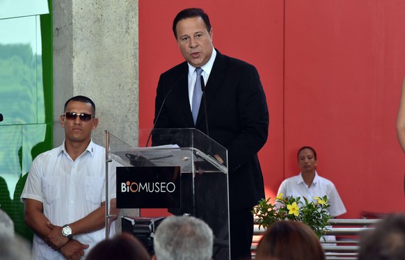 Panamas Präsident Juan Carlos Varela bei der Eröffnung.