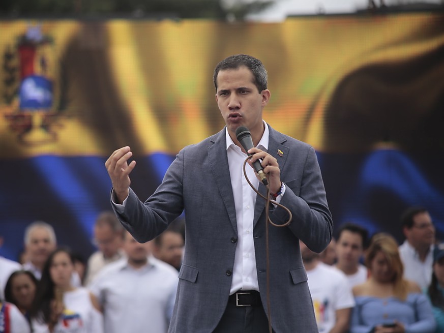 In Venezuela hat Oppositionsführer Juan Guaido (im Bild) am Dienstag die Schlussphase in dem seit Monaten tobenden Machtkampf mit Präsident Nicolas Maduro ausgerufen. (Archivbild)