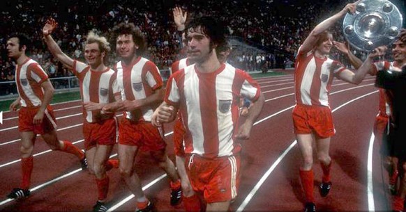 1972 wird Bayern Meister mit drei Punkten Vorsprung auf Schalke.