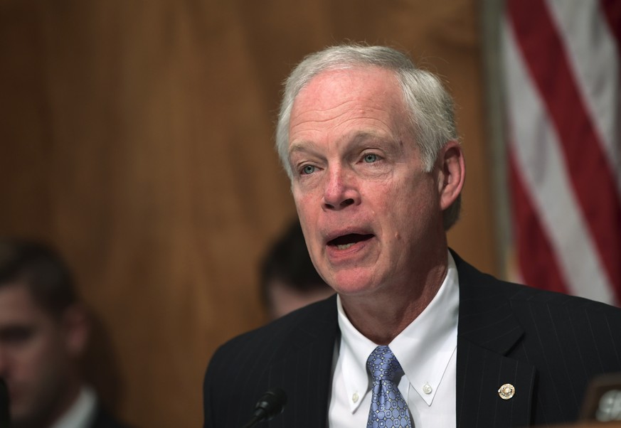Senate Governmental Affairs Committee Chairman Sen. Ron Johnson, R-Wis., speaks on Capitol Hill in Washington, Tuesday, Oct. 31, 2017, during a hearing on the federal response to the 2017 hurricane se ...