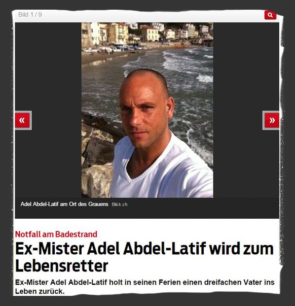 «Adel Abdel-Latif am Ort des Grauens», steht in der «Blick»-Bildlegende vom Sommer 2012.