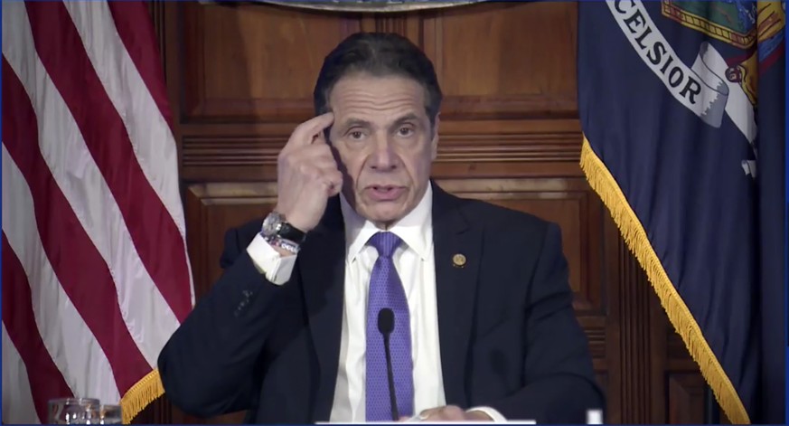 In this image taken from video from the Office of the N.Y. Governor, New York Gov. Andrew Cuomo speaks during a news conference, Wednesday, March 3, 2021, in Albany, N.Y. Besieged by sexual harassment ...
