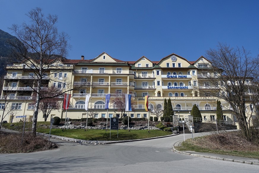 epa08338867 A general view shows the hotel Sonnenbichl in Garmisch-Partenkirchen, Germany, 02 April 2020. In the ongoing pandemic of the COVID-19 disease caused by the SARS-CoV-2 coronavirus, Thailand ...