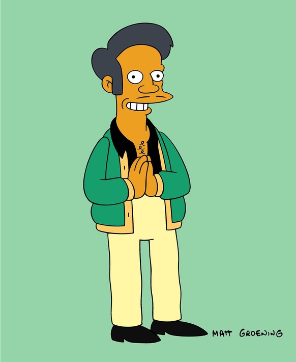 This image released by Fox shows the character Apu, an Indian shop owner featured on &quot;The Simpsons,&quot; animated series. Fox says it trusts the creators of the series to handle the show&#039;s  ...