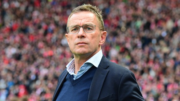 epa07600177 Leipzig&#039;s head coach Ralf Rangnick prior to the German DFB Cup final soccer match between RB Leipzig and FC Bayern Munich in Berlin, Germany, 25 May 2019. EPA/CLEMENS BILAN CONDITIONS ...