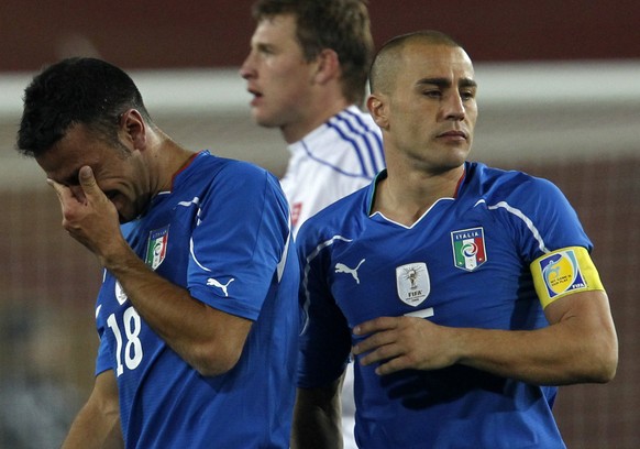 Fabio Quagliariella und Fabio Cannavaro.